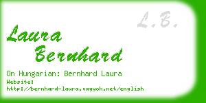 laura bernhard business card